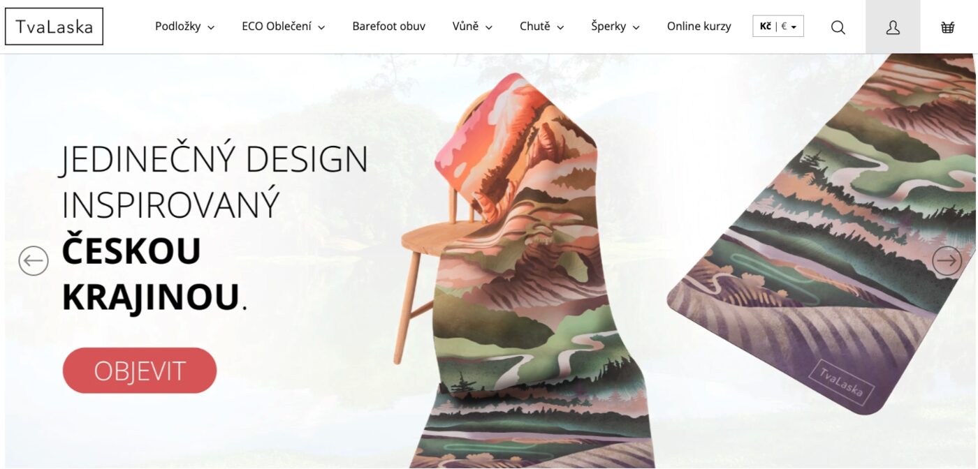Screenshot webu Tvalaska.cz